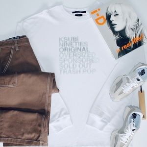 KSUBI Kaliber White Oversized Long Sleeve